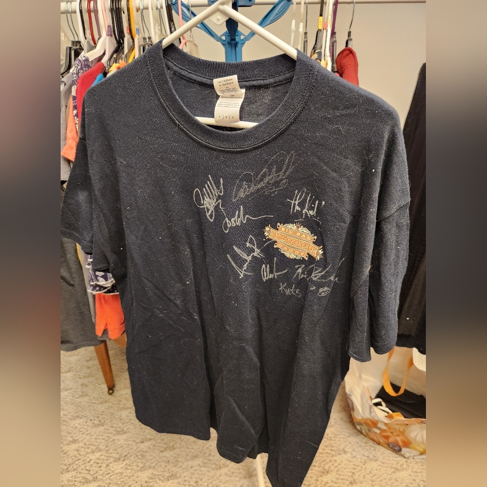 Bbvd Big Bad Voodoo Daddy signed t shirt L